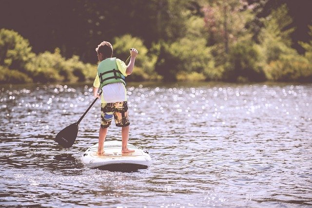 Paddleboarding is so fun at any age.  Even elementary age children enjoy this outdoor activity in Houston.